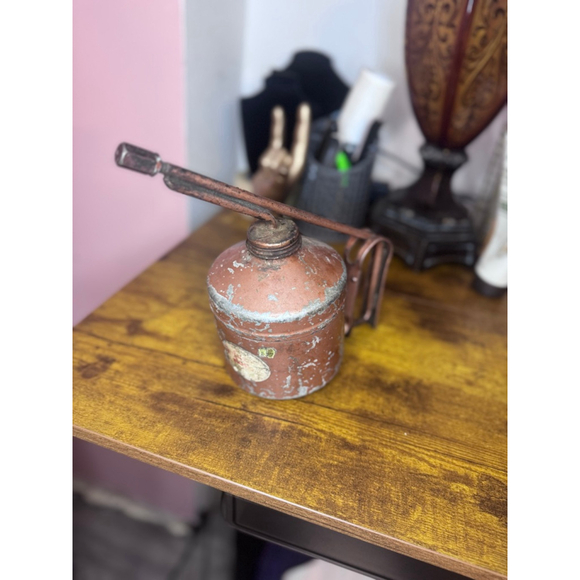 Vintage Goldenrod ?Hydraulic Pump Oilers Angle Spout, USA copper - Picture 11 of 13